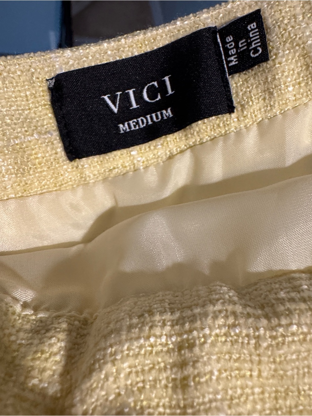 Vici morning mist Tweed Mini Skirt - Picture 4 of 7